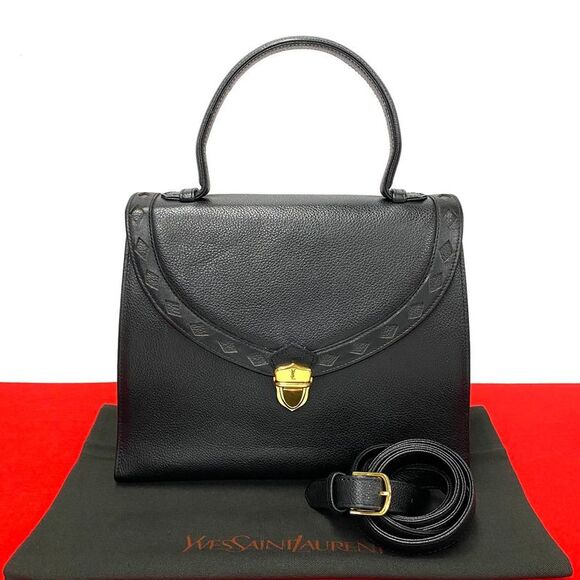 Yves Saint Laurent Leather 2way Bag - Picture 1 of 10